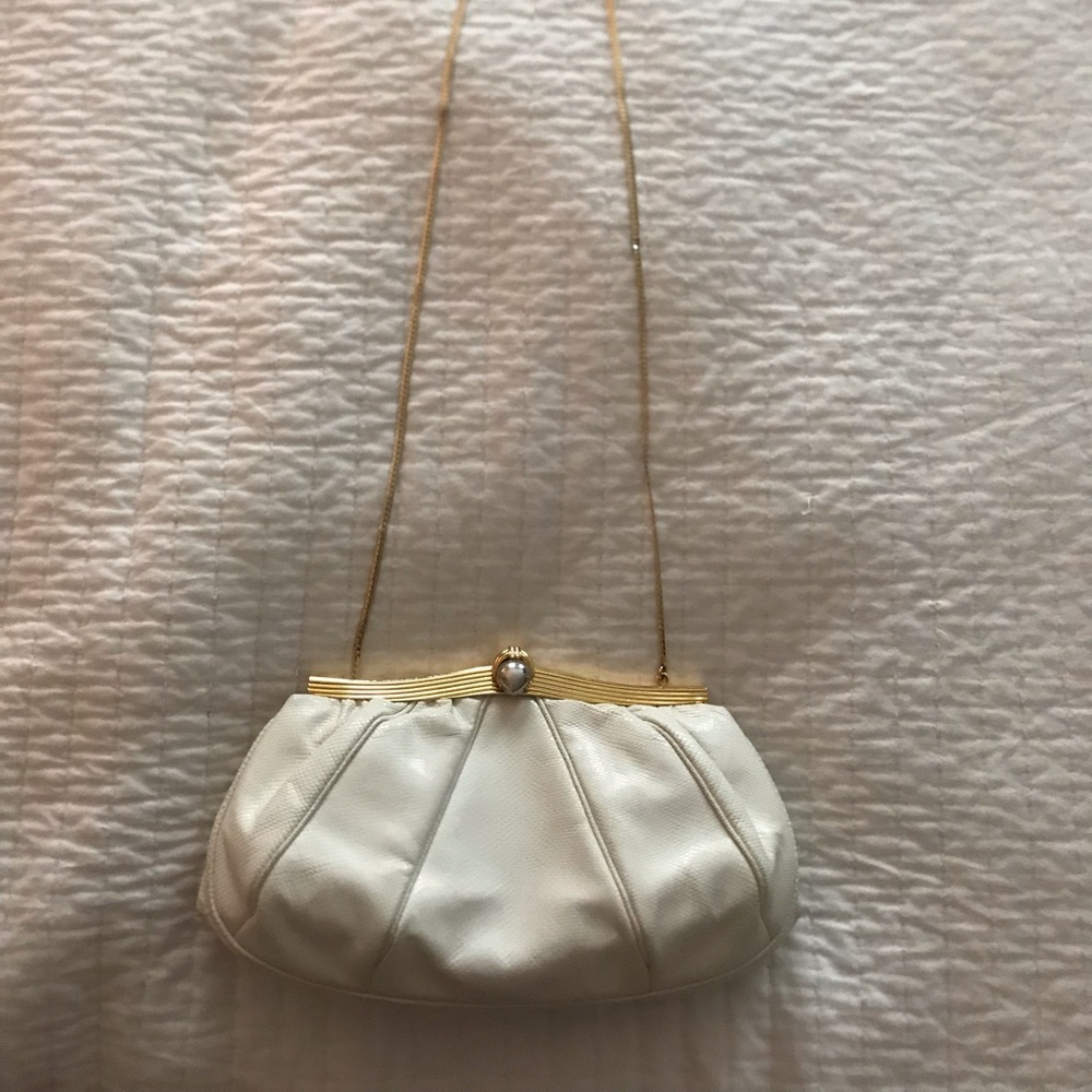 Judith Leiber White Bag